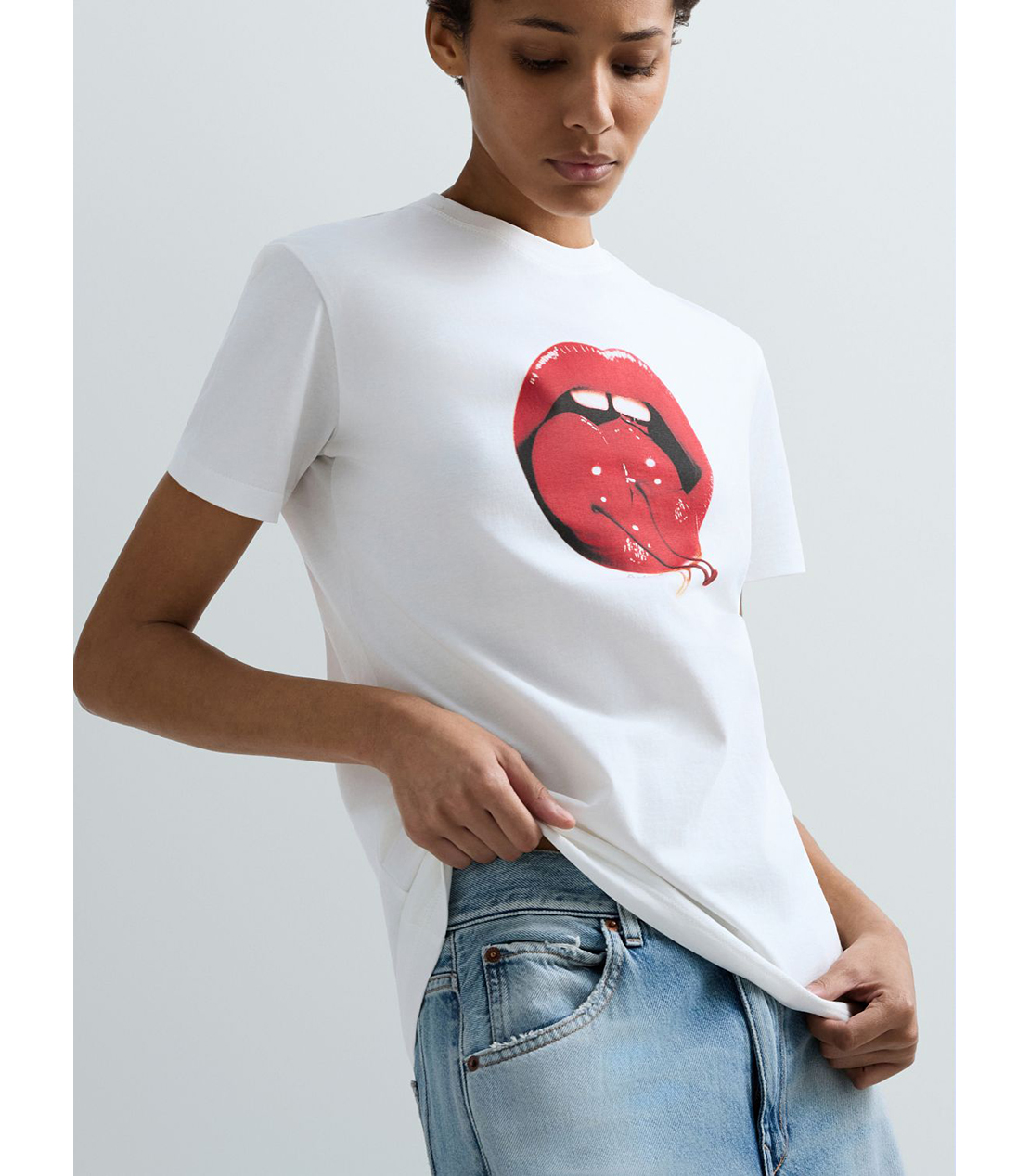 コットンジャージーPOP ART Tシャツ 詳細画像 ホワイト 7